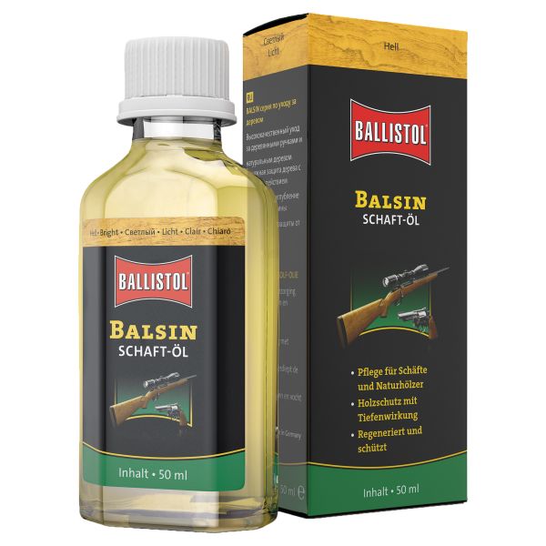 Ballistol Balsin aceite para empuñaduras claro 50 ml