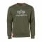 Alpha Industries suéter Basic Sweater Embroidery dark olive