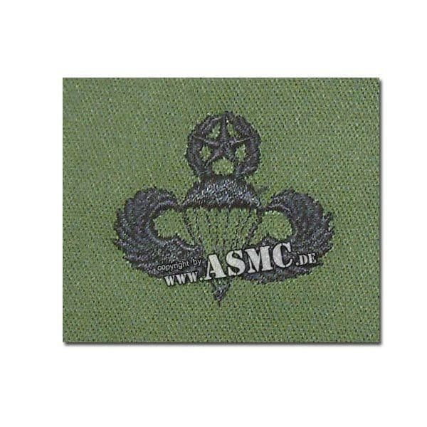 Insignia textil US Master Parachutist verde oliva