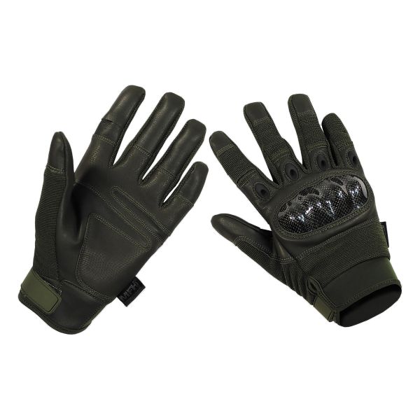 Guantes MFH Tactical Mission verde oliva