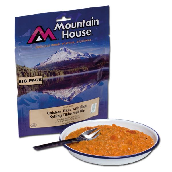 Mountain House pollo Tikka con arroz paquete grande
