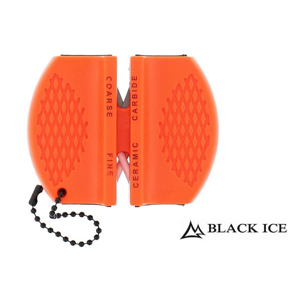 Black Ice 2 en 1 Afilador de cuchillos naranja