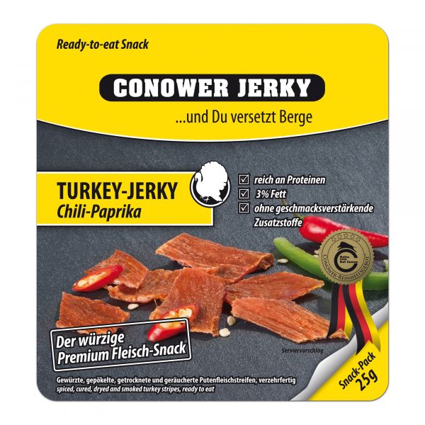 Conower Jerky Turkey Chili - pimentón 25 g