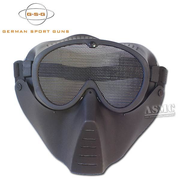 Máscara de protección airsoft GSG negra