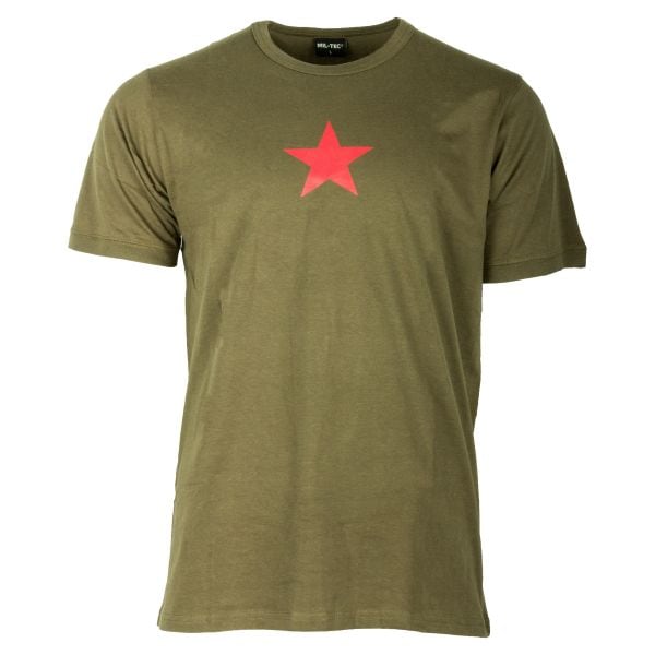 Camiseta Estrella Roja verde oliva