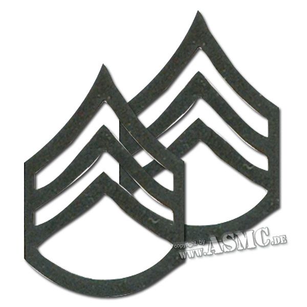 Distintivo de rango de metal US Staff Sergeant subdued