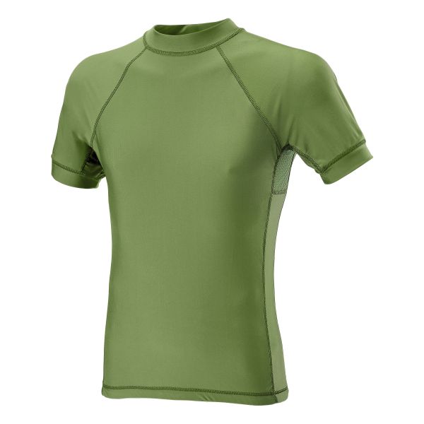 Camiseta manga corta Defcon 5 Lycra+Mesh verde oliva