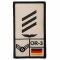 Parche de rango Café Viereck Hauptgefreiter Luftwaffe sand