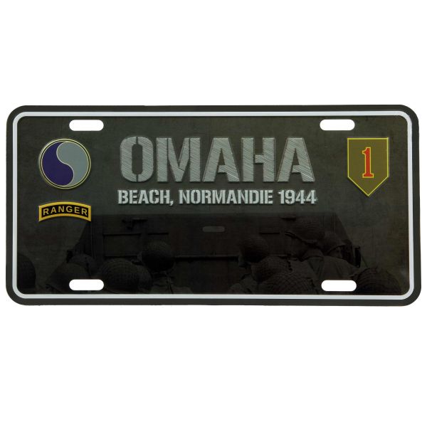 101 Inc. Matrícula Omaha Beach Normandie 1944