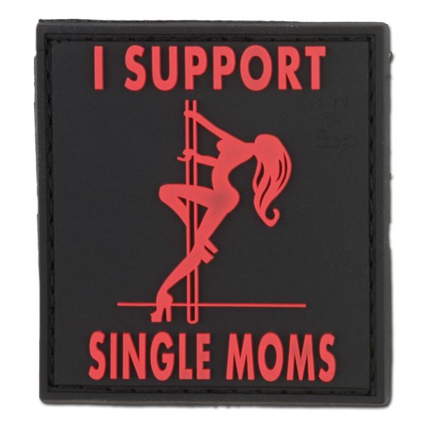 Parche -3D I support Single Moms blackmedic