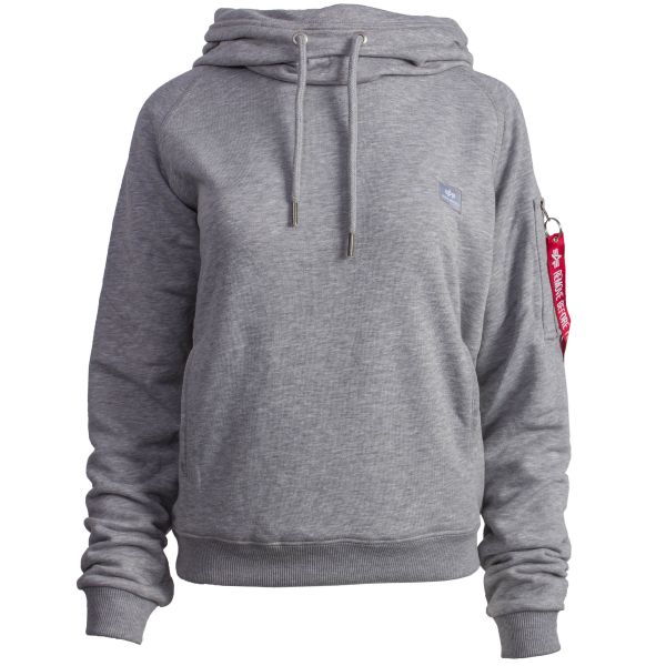 Sudadera Alpha Industries Mujeres Hoody X-Fit gris