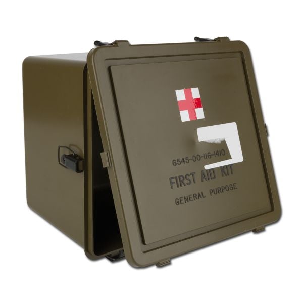 Caja de transporte US First Aid Kit verde oliva como nueva