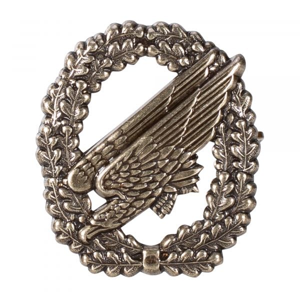 Distintivo de boina Paracaidista sin bandera color bronce
