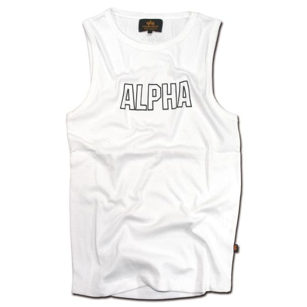 Camiseta manga cero Alpha Track blanca