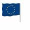 Bandera de mano 45x30 Unión Europea