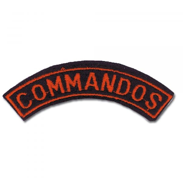 Insignia francesa de brazo Commandos rojo/negro