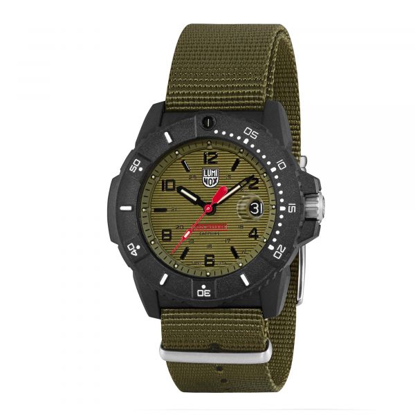 Luminox reloj de buceo Navy SEAL 3600 negro verde
