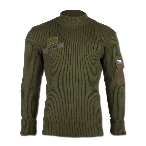 Suéter checo verde oliva usado
