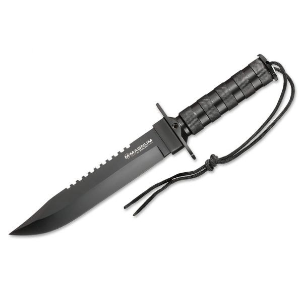 Magnum cuchillo Survivalist negro