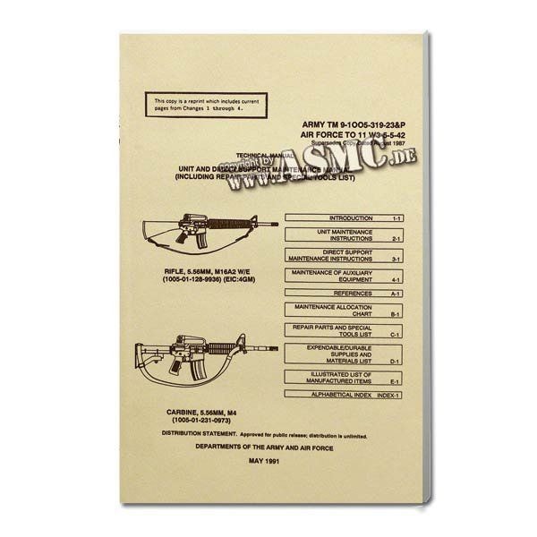 Libro M16A2 Rifle & M 4 Carbine