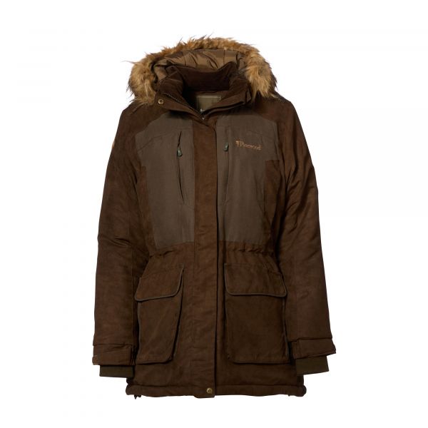 Pinewood chaqueta Abisko 2.0 suede brown mujeres