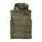 Alpha Industries Chaleco Hooded Puffer Vest FD sage green