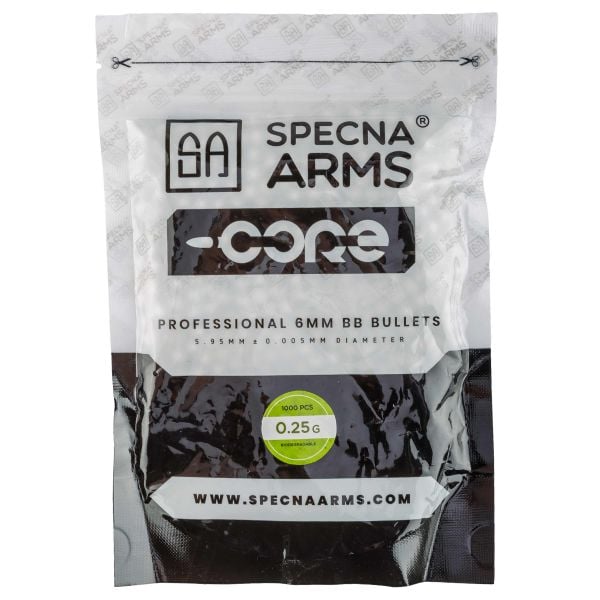 Specna Arms Core Bio Airsoft BBs 6mm 0.25g 1000 uds. blanco
