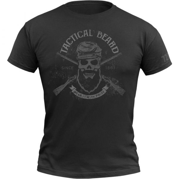Camiseta 720gear Tactical Beard negra