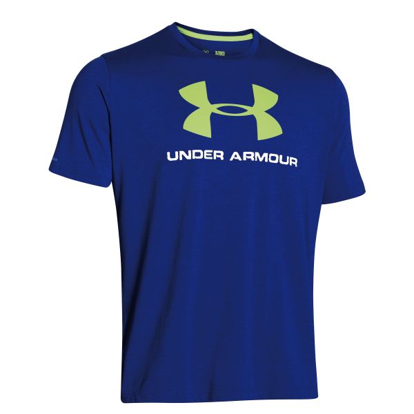 Camiseta Sportstyle Logo Under Armour azul-amarillo