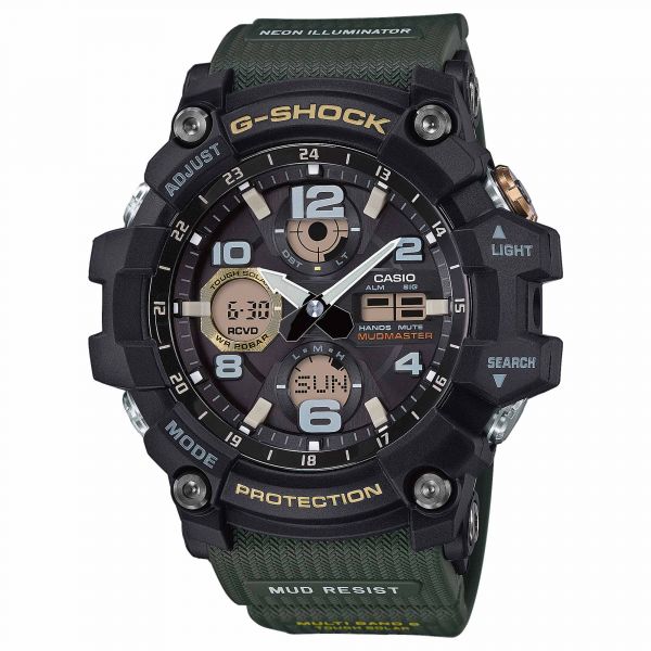 Casio Reloj G-Shock Mudmaster GWG-100-1A3ER negro verde oliva