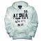 Chaqueta Alpha Industries Athletic Dept. Hooded blanca