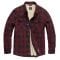 Vintage Industries chaqueta Craft Heavyweight Shirt red check