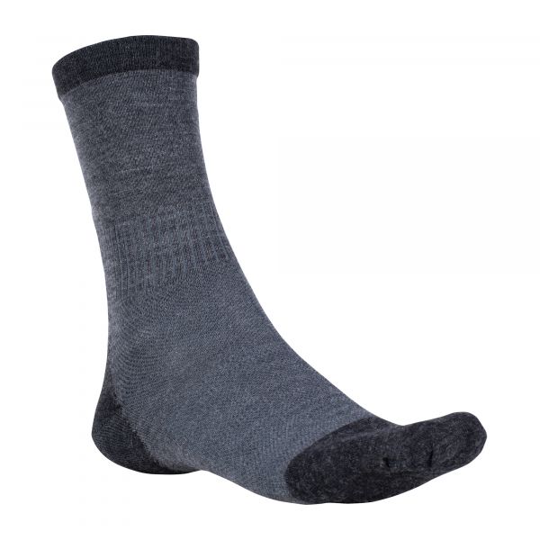 Woolpower Calcetín Skilled Liner Classic gris oscuro negro