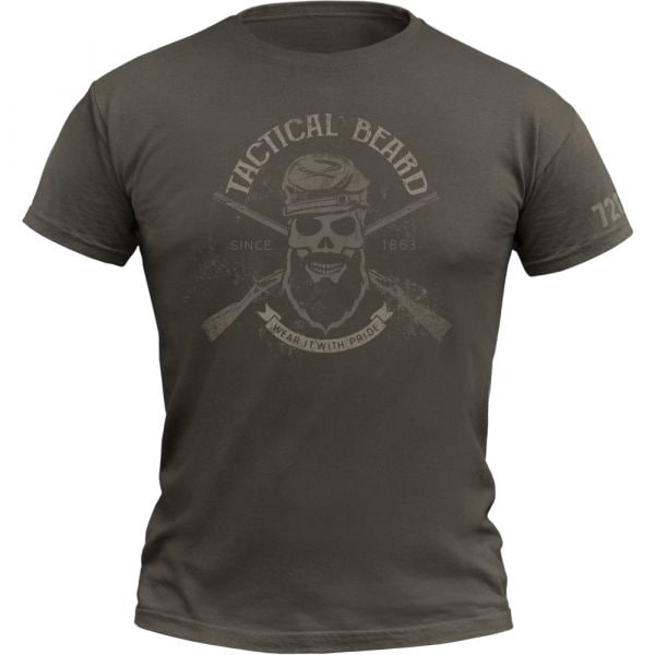 Camiseta 720gear Tactical Beard army verde oliva