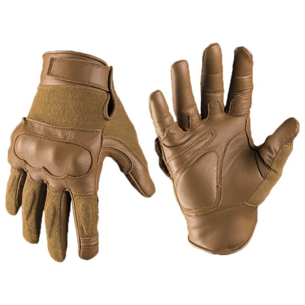 Guantes Tactical Gloves cuero Kevlar dark coyote