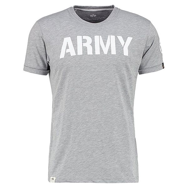 Camiseta Alpha Industries Army gris
