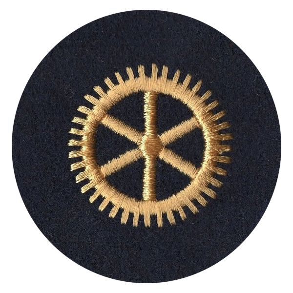 Insignia de carrera NVA Offiziere Technische LB azul