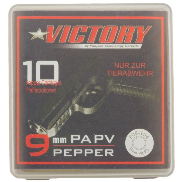 Victory Munición de pimienta cal. 9 mm P.A.PV 10 u.