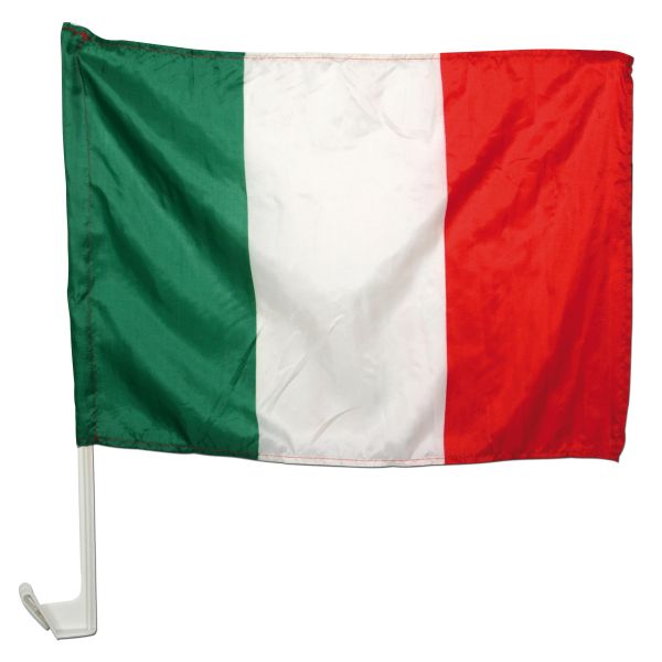Set para aficionados Italia bandera + soporte para coche