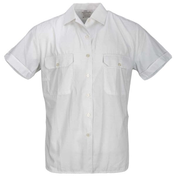 BW camisa de servicio manga corta blanca