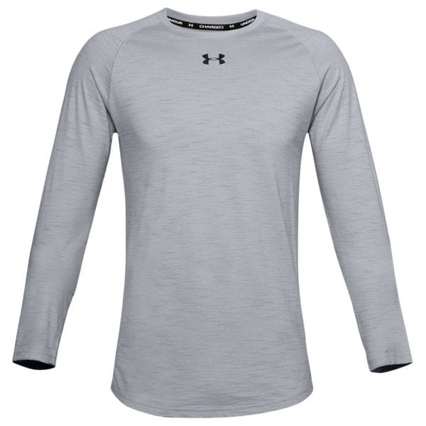 Camiseta Under Armour Charged Cotton LS mood gray