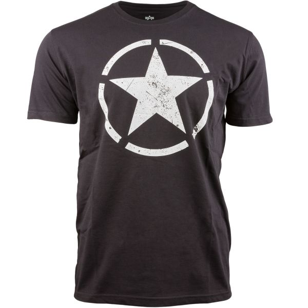 Camiseta Alpha Industries Star negra