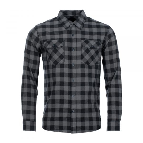 Vintage Industries camisa Harley Shirt grey check