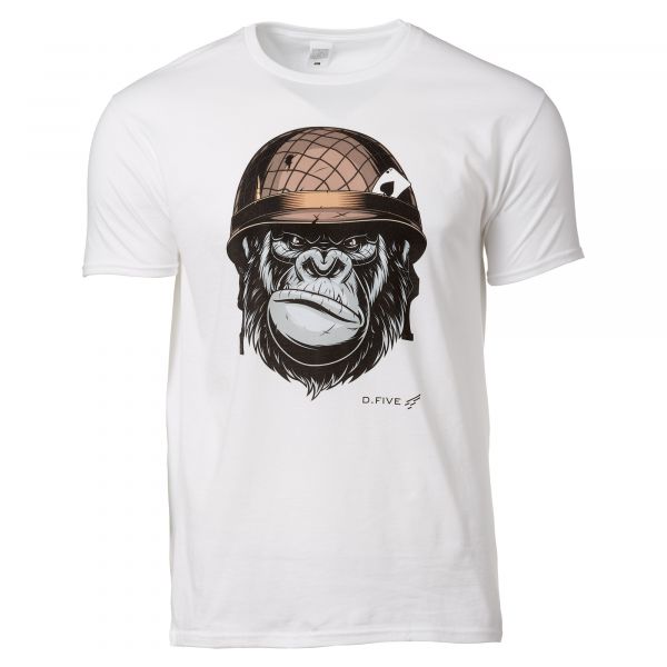 Defcon 5 camiseta Chest Monkey Helmet blanca