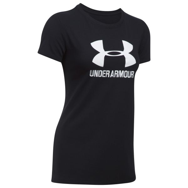 Camiseta Under Armour Women Sportstyle Crew negra