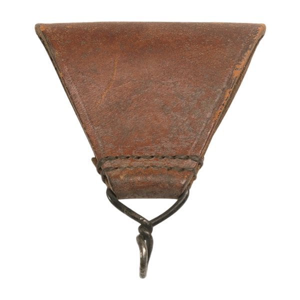 Pasador de acoplamiento francés triangular cuero usado