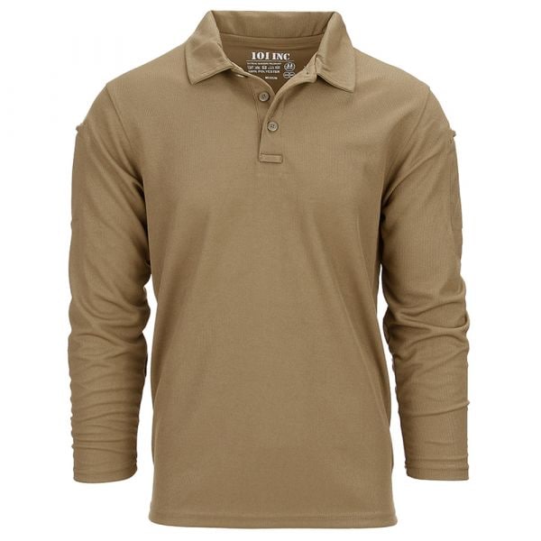 101 Inc. Camiseta Tactical Polo Quickdry coyote