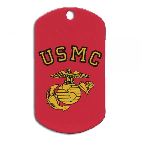 Chapa de identificación con impresión USMC