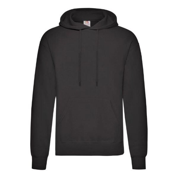 Fruit of the Loom jersey c/ capucha Classic Hooded negro
