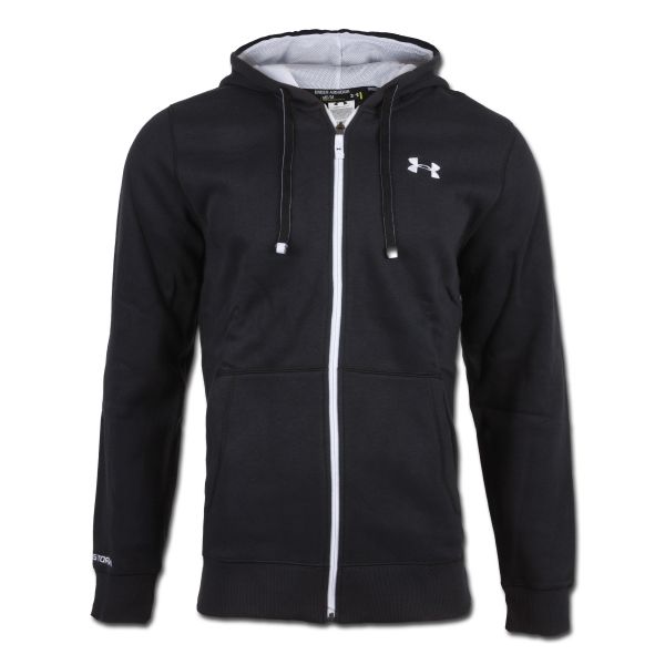Under Armour Charged Cotton Rival Shirt Full Zip negra